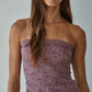 Knit Modal Nylon Spandex Seamless Jacquard Tube Top
