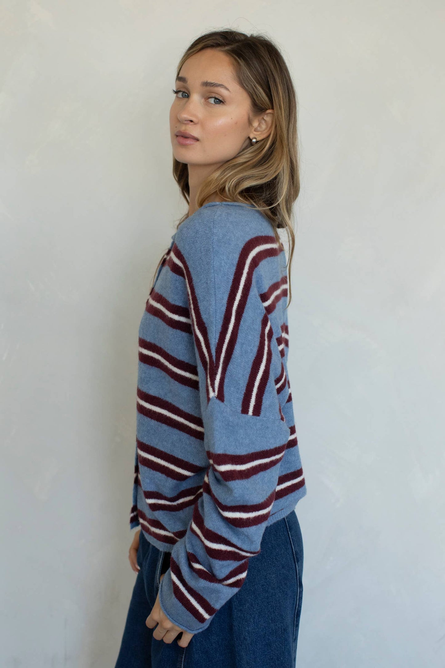 Piper Cardigan - Varsity Stripe