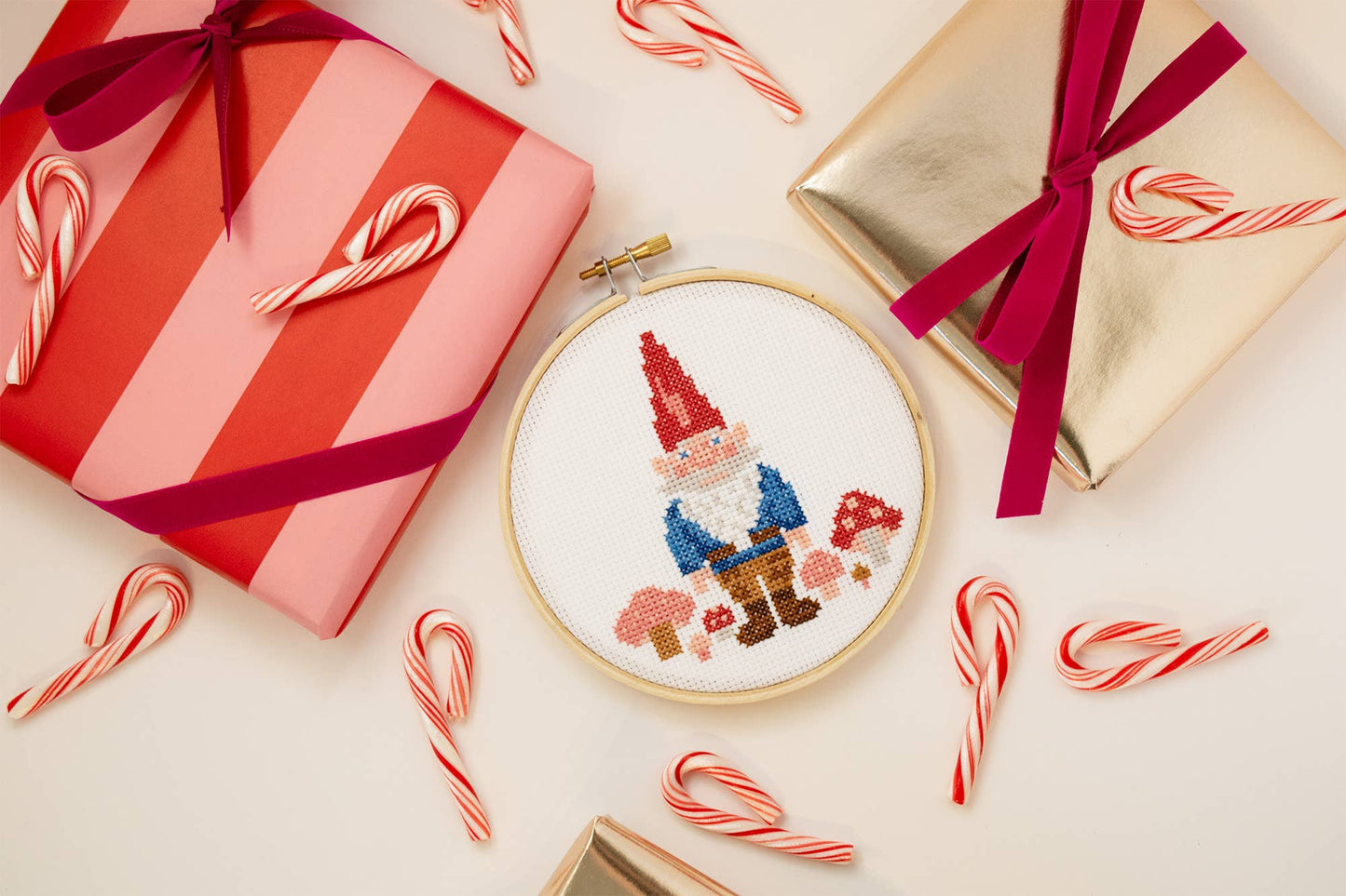 Gnome Cross Stitch Kit 