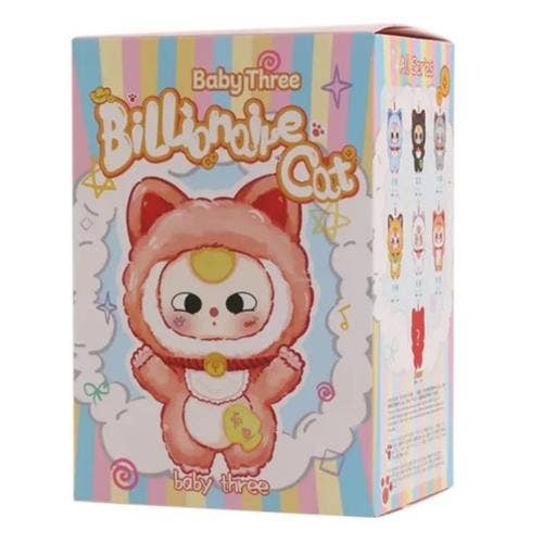 Baby Three Billionaire Cat Plush Keychain Blind Box