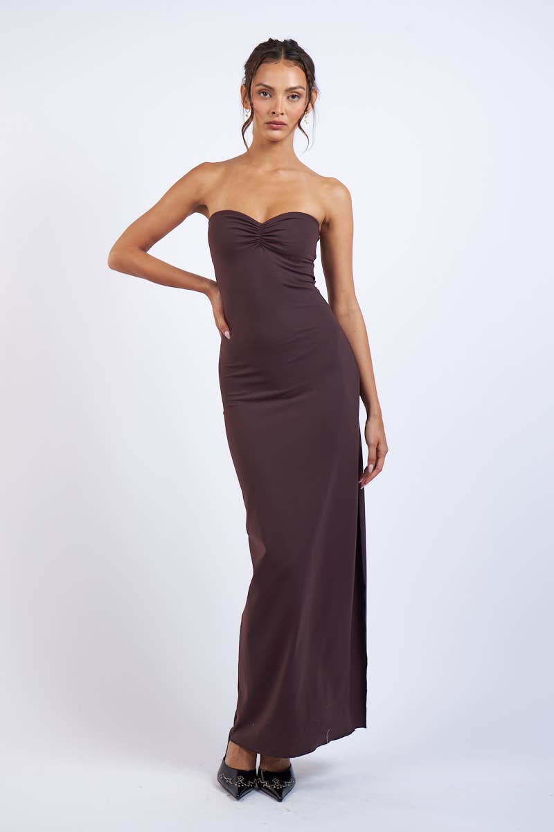 Slim Fit Slit Maxi Dress