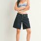 Dark Wash Blue Jorts