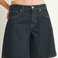 Dark Wash Blue Jorts