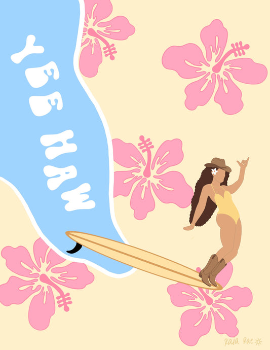 Yee Haw Art Print