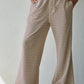 Knit Striped Flare Pants