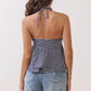 Stripe Halter Top