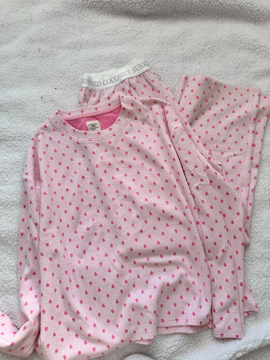 Heart Long Sleeve Pajama Top