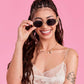 Golden Bride Sunnies - pearl embossed sunglasses, bride accessories, bachelorette