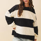 Contrast Panel Long Sleeve Slouchy