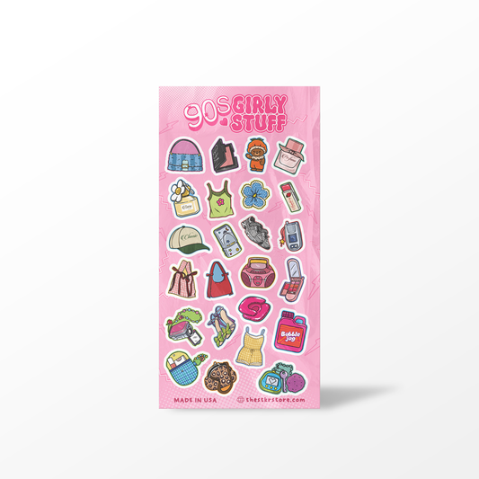 90s Girly Sticker Sheets