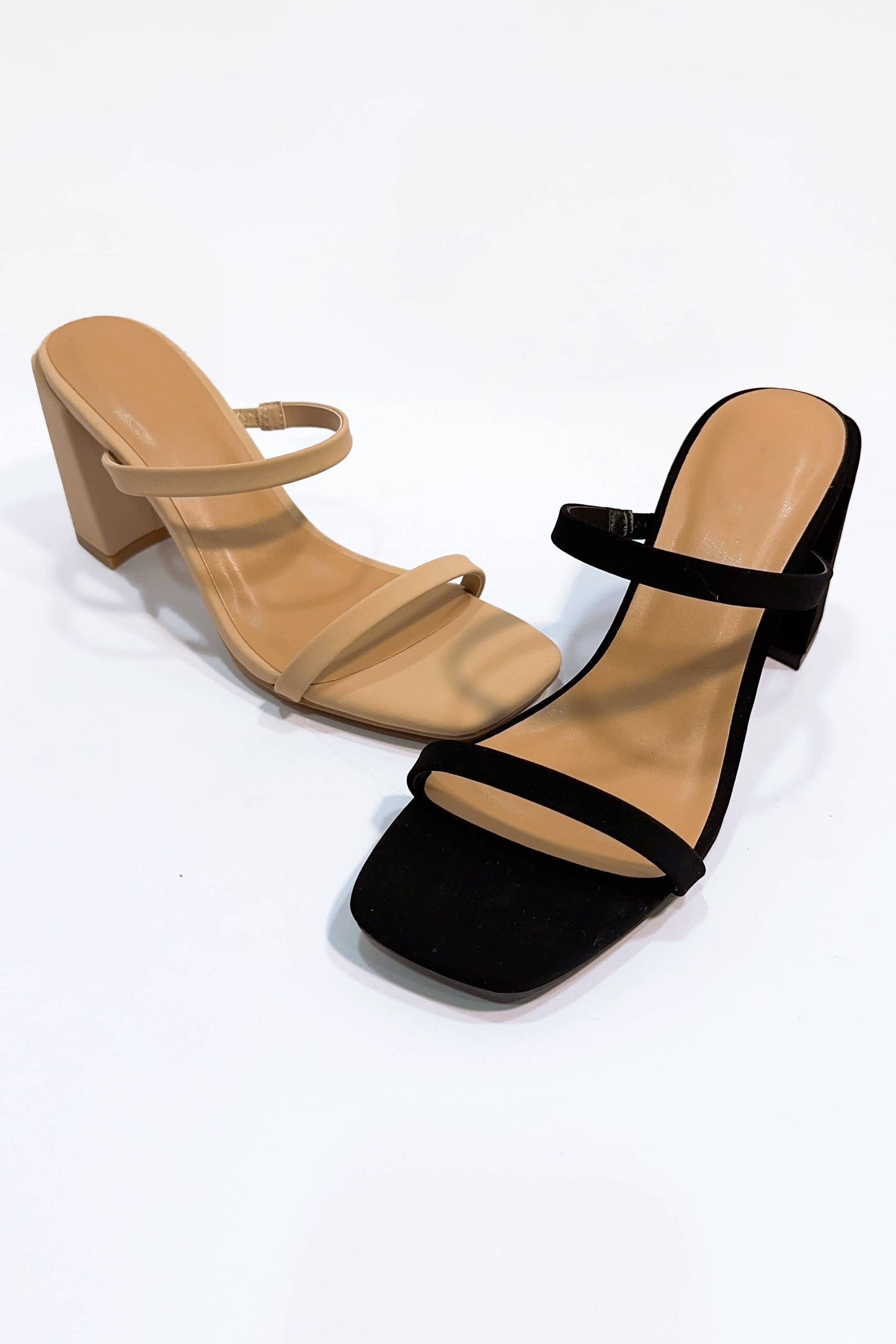Double Strap Block Heel Sandal