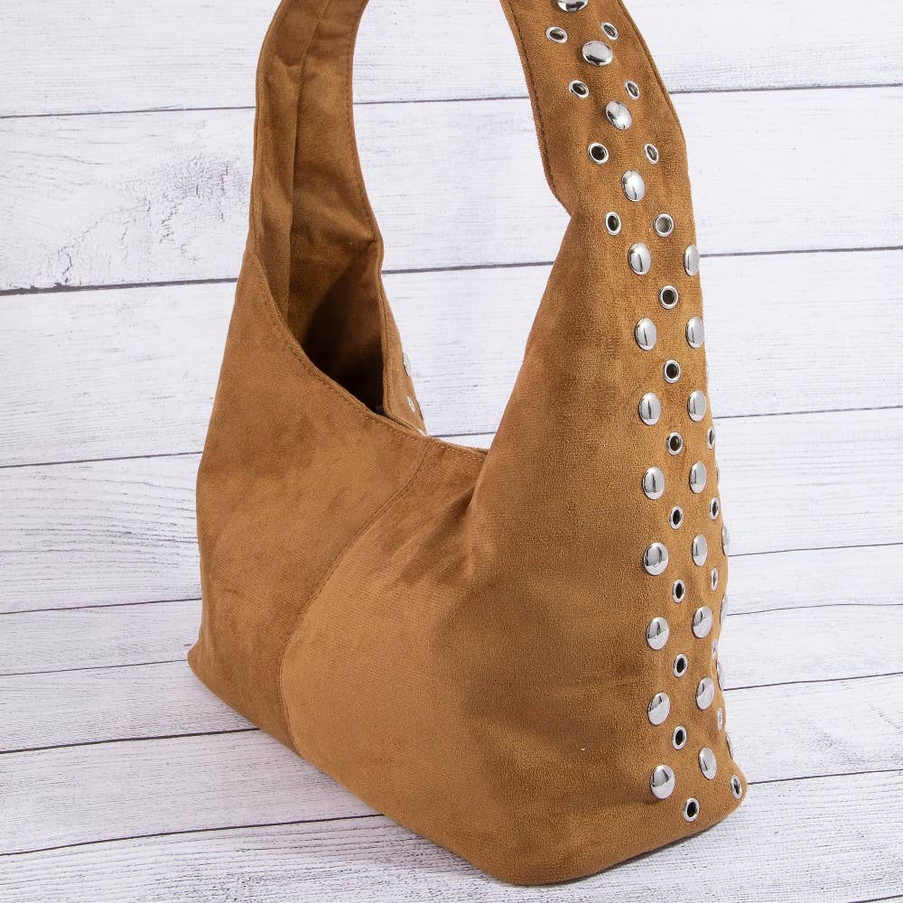 Multi Rivet Studded Shoulder Bag