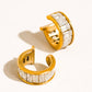 Olianne 18K Gold Non-Tarnish Baguette Ear Cuff
