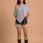 SEQUIN SWEATER PONCHO