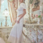 Cottage Core White Maxi Skirt