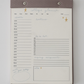 College Daily Planner Notepad