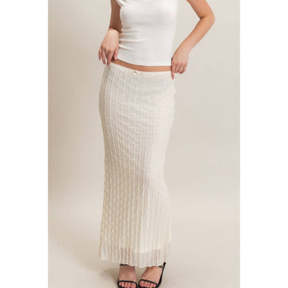 Textured Maxi Skirt