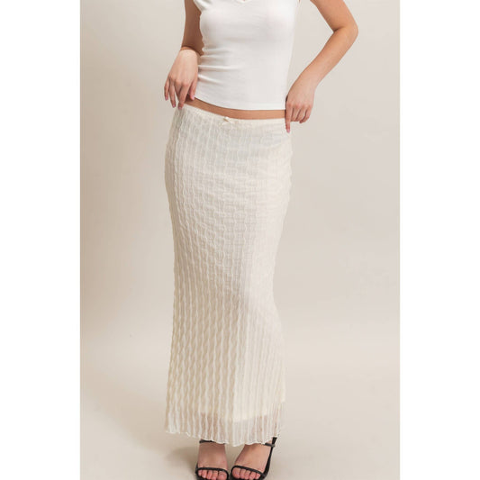 Textured Maxi Skirt