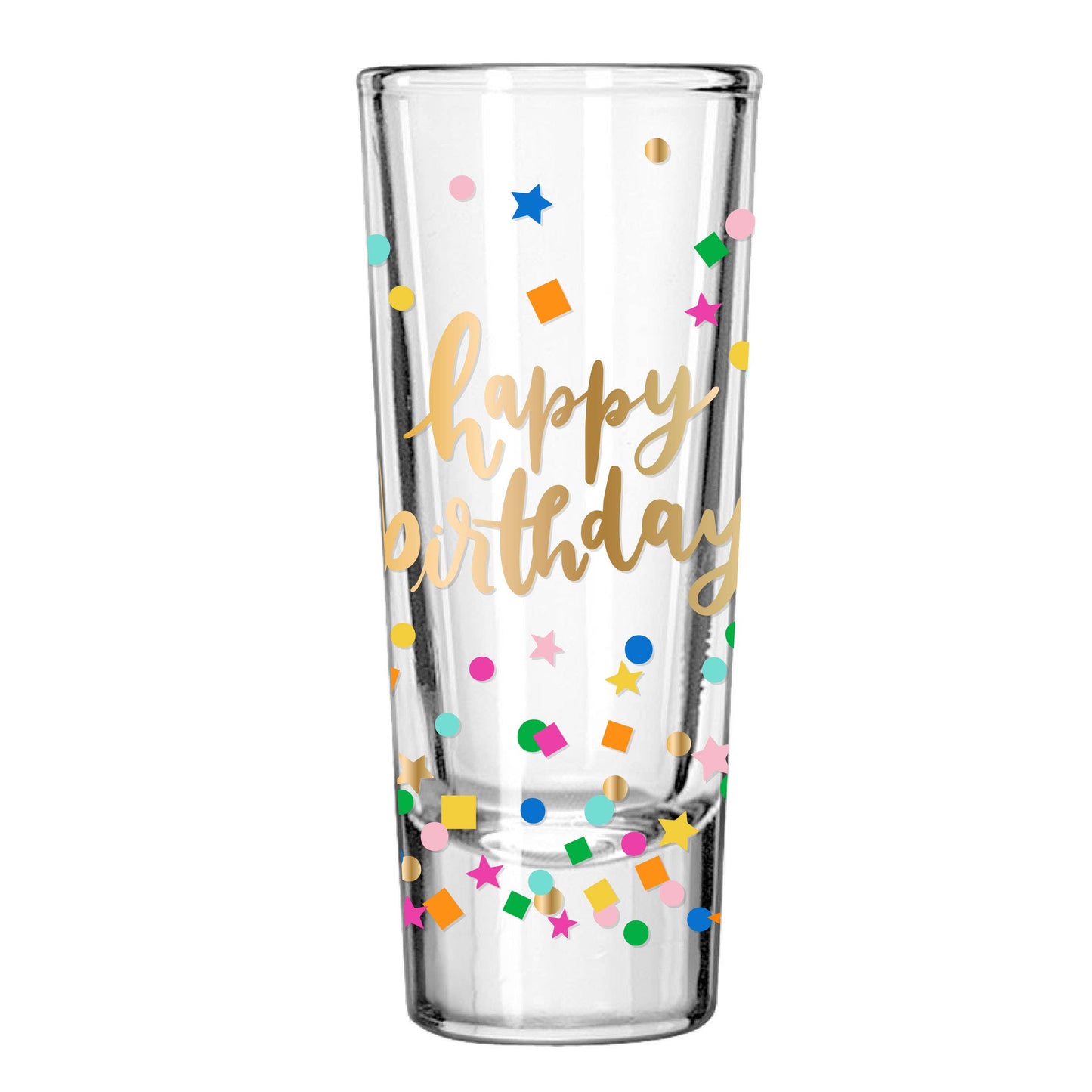 Confetti Shot Glass