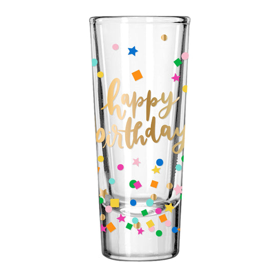 Confetti Shot Glass