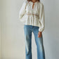 Woven Polyester Nylon Sheer Lace Detail Blouse
