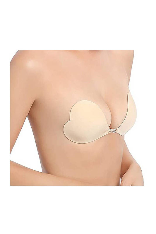A/B: Heart Shaped Bra Beige