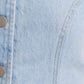 Button Front Sleeveless Light Denim Top