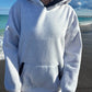 Pearl Grey Navy Blue Polka Dot Hoodie