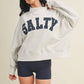 Salty Stars Oversized Mock Neck Sweatshirt