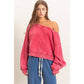 Off The Shoulder Sweatshirt
