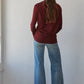 Cream Asymmetric Long Sleeve