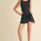 Sleeveless Wrap Tie Front Dress