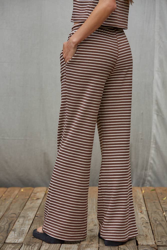 Striped Flare Pants