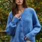 Cobalt Blue Sweater Cardigan