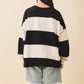 Contrast Panel Long Sleeve Slouchy