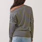 Off The Shoulder Stripe Top