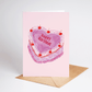 I Heart Birthdays Cake Greeting Card