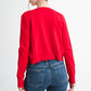 Ribbed Button-Up Knit Cardigan