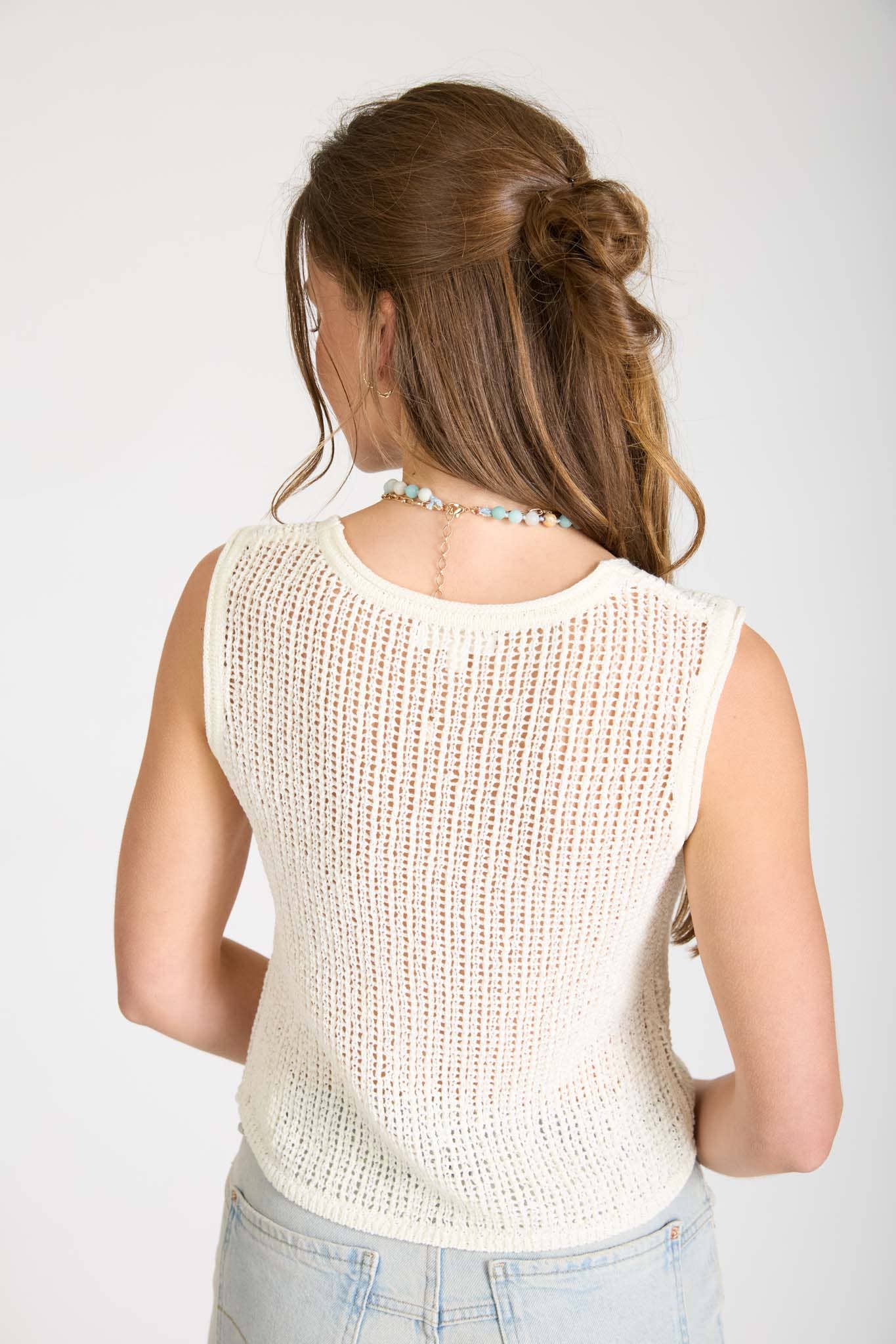 Crochet Knit Front Tie