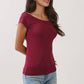 Polka Dot Boat neck Top