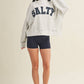 Salty Stars Oversized Mock Neck Sweatshirt