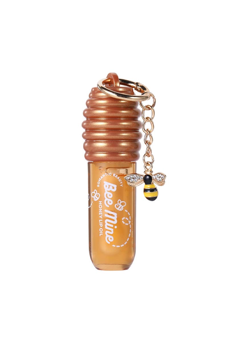 Bee Mine Honey Lip Oil Keychain