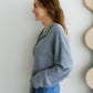 Heather Grey Piper Cardigan
