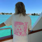 Ivory Pink Swim And Surf Comfort Colors Tee