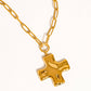 Bari 18K Non-Tarnish Cross Chain Necklace