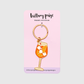 Aperol Spritz Enamel Keychain Bag Charm