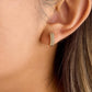 Lush 18K Gold Non-Tarnish CZ Pave Huggie Earrings