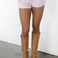 Lace Trim Shorts: Low Rise