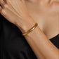 Axl 18K Gold Non-Tarnish Braided Bangle