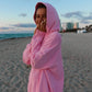 Lottie Pink Bikini Beaded Ocean Hoodie